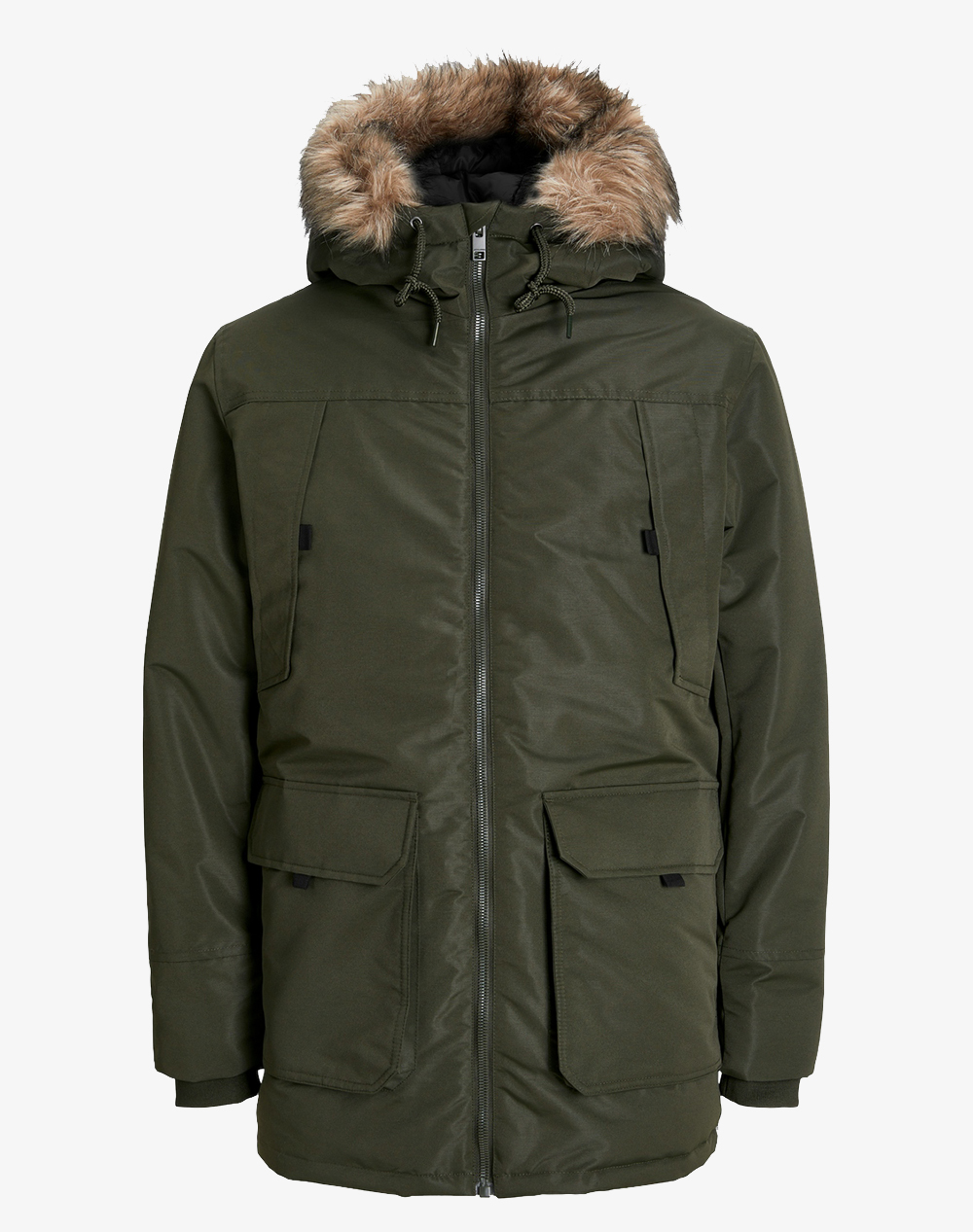 JACK&JONES JJECONSTRUCT FAUX FUR PARKA SN