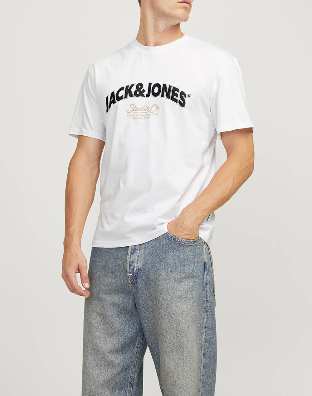 JACK&JONES JORBRONX ARCH BIG TEE SS CREW NECK LN