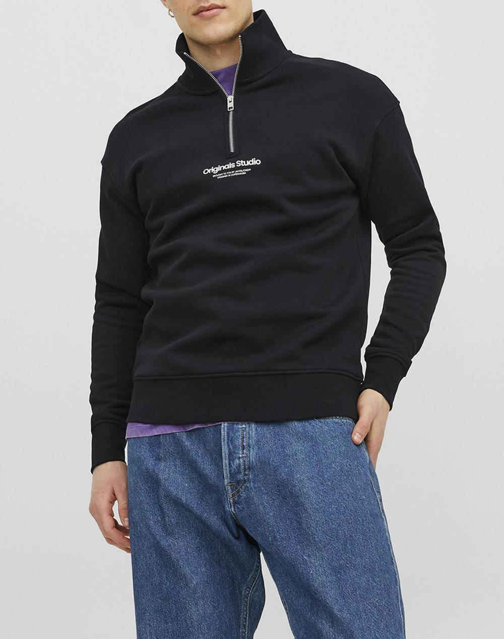 JACK&JONES JORVESTERBRO SWEAT QUARTER ZIP HN NOOS