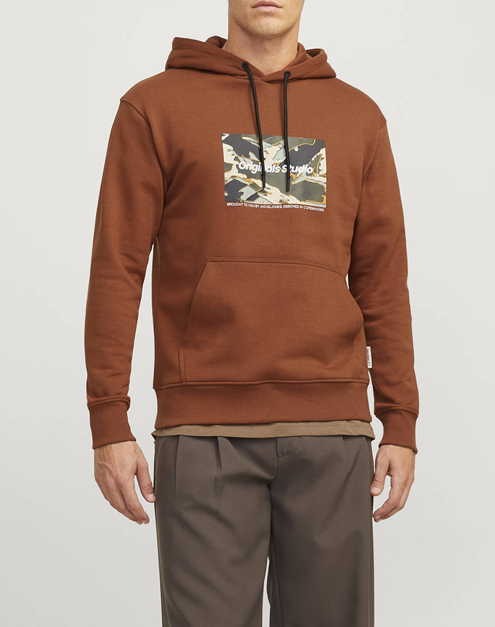 JACK&JONES JORVESTERBRO NEWTON BOXFRONT SWEAT BF LN