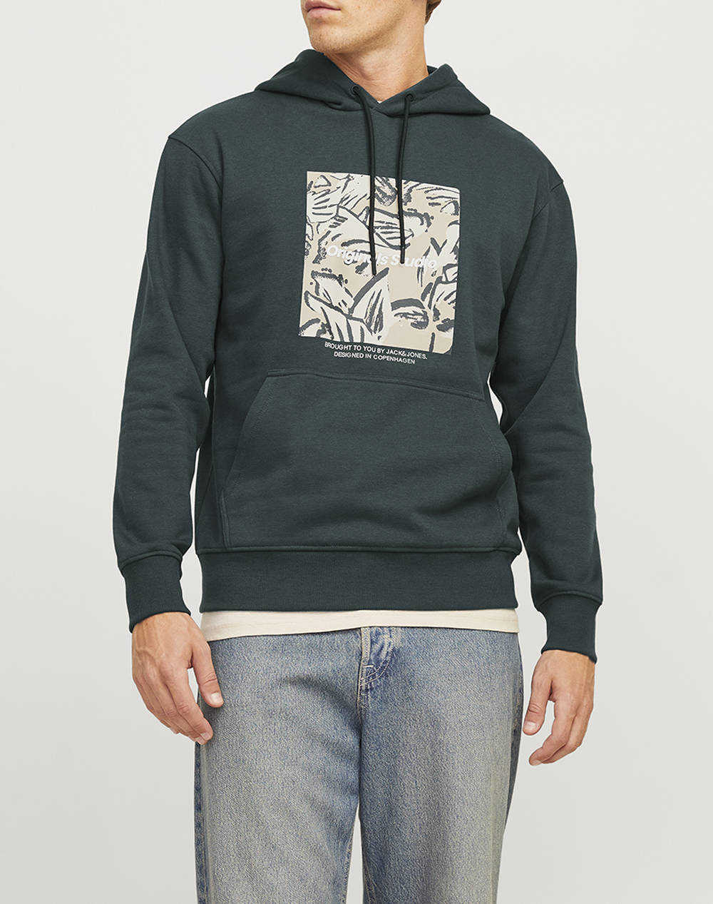 JACK&JONES JORVESTERBRO NEWTON BOXFRONT SWEAT BF LN