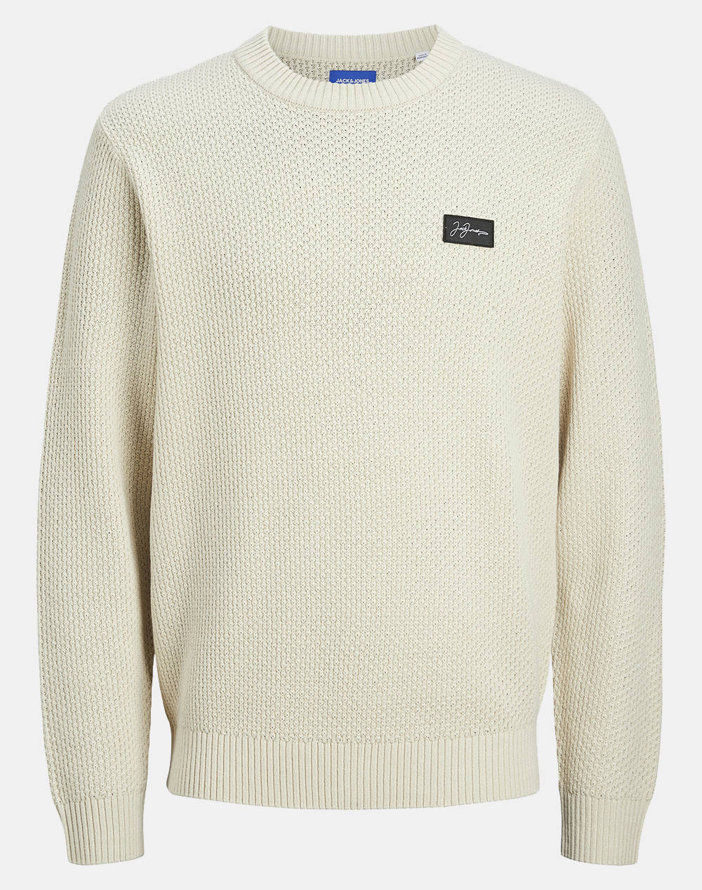 JACK&JONES JORPORTLAND BADGE KNIT CREW NECK