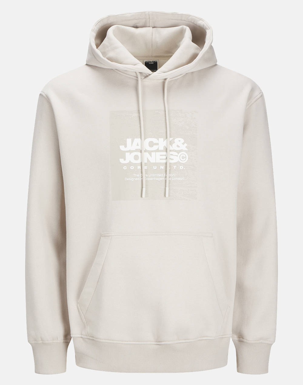 JACK&JONES JCOAERO FRONT PRINT SWEAT HOOD