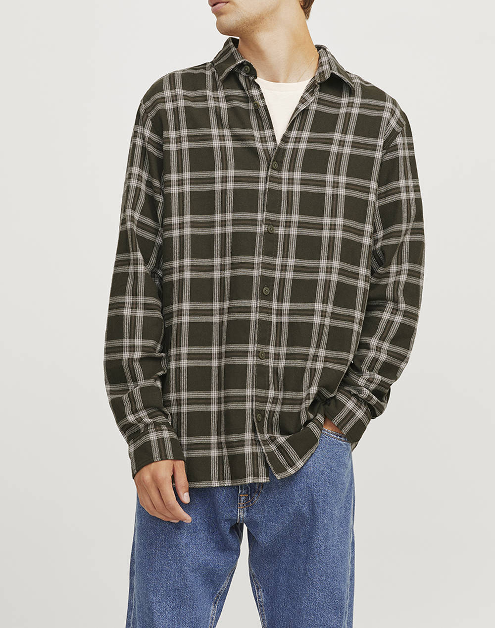 JJRE JREBCHASE CHECK SHIRT LS