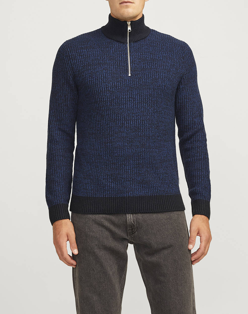 JJREBEL JREBLIAM KNIT HALF ZIP