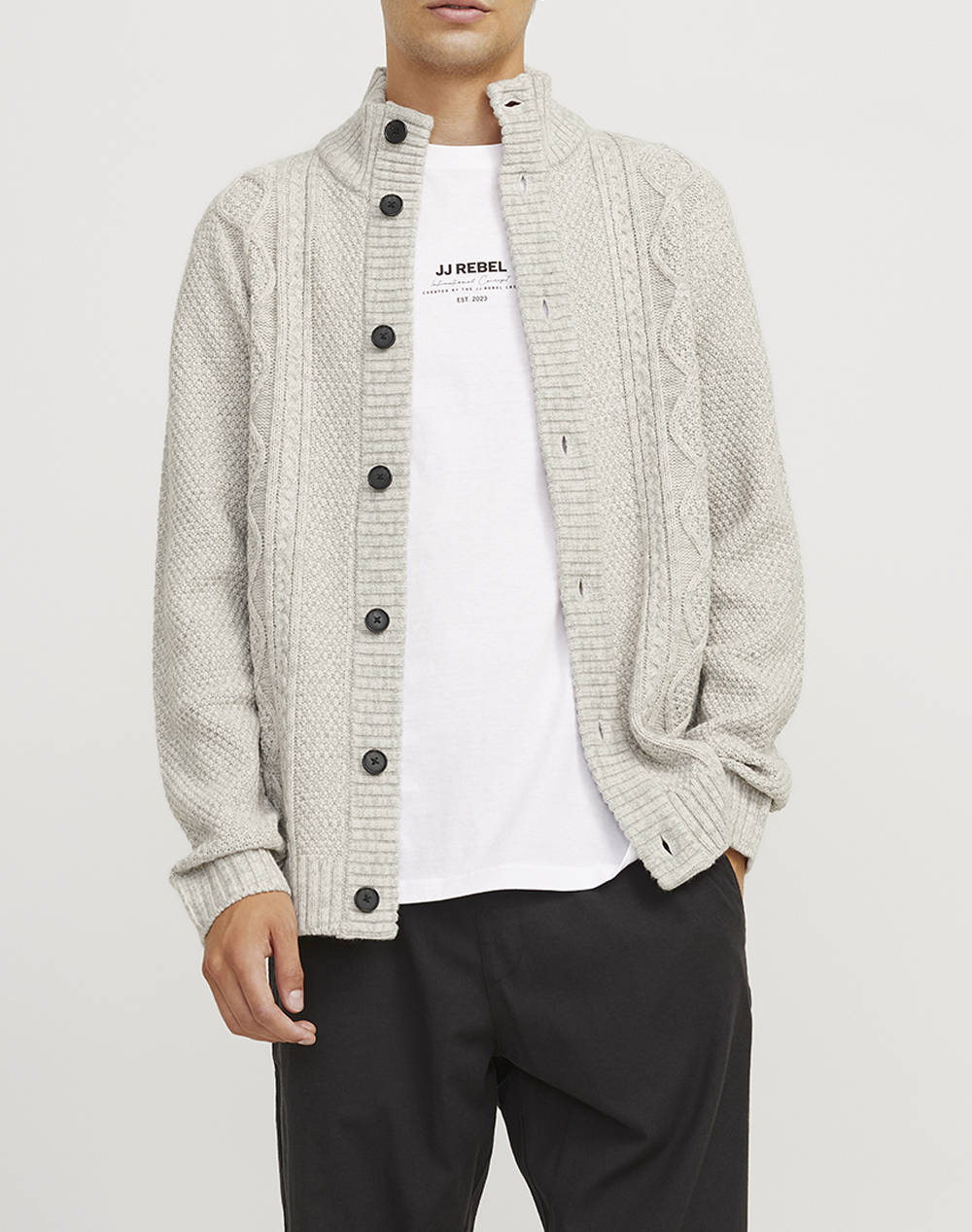 JJREBEL JREBJOSH KNIT CARDIGAN