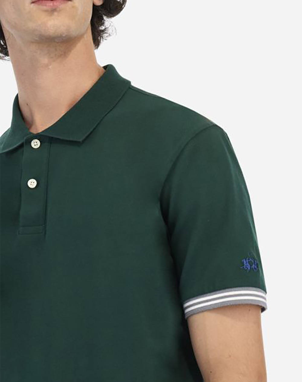 LA MARTINA BLUZA POLO KM MAN POLO BASIC PIQUET STRETCH