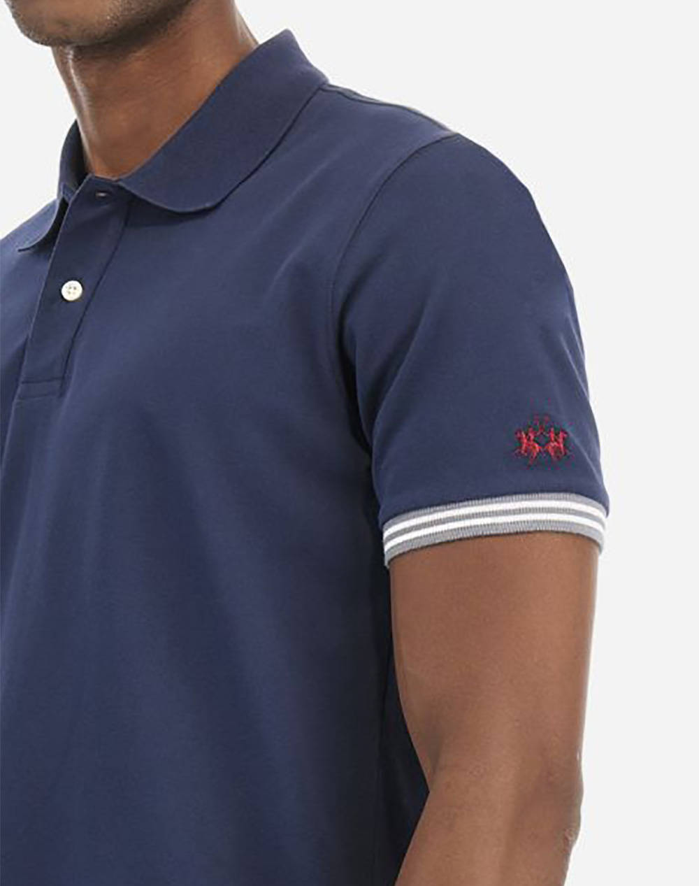 LA MARTINA BLUZA POLO KM MAN POLO BASIC PIQUET STRETCH