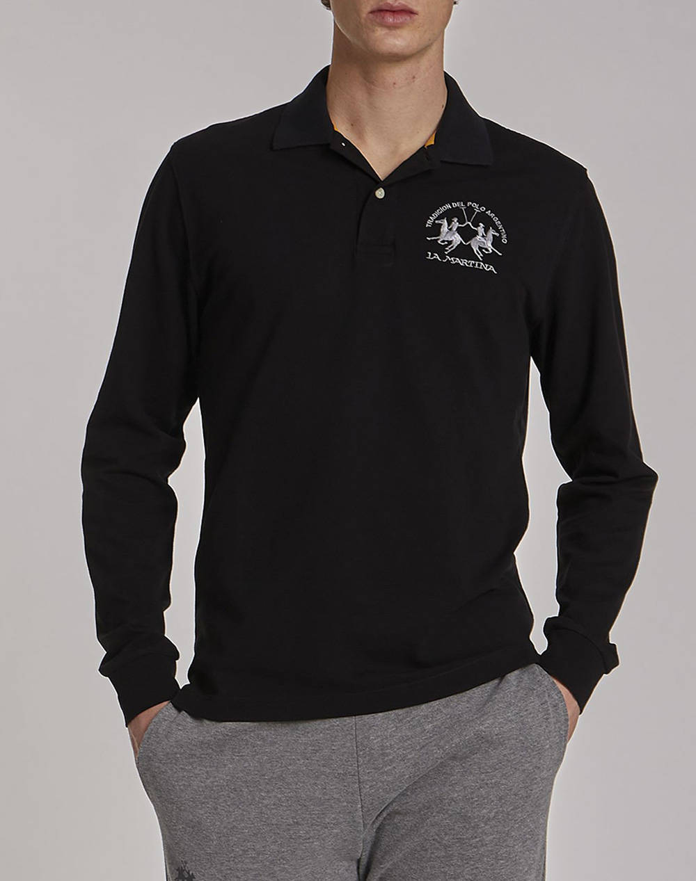 LA MARTINA BLUZA POLO ΜΜ MAN POLO L/S PIQUET STRETCH