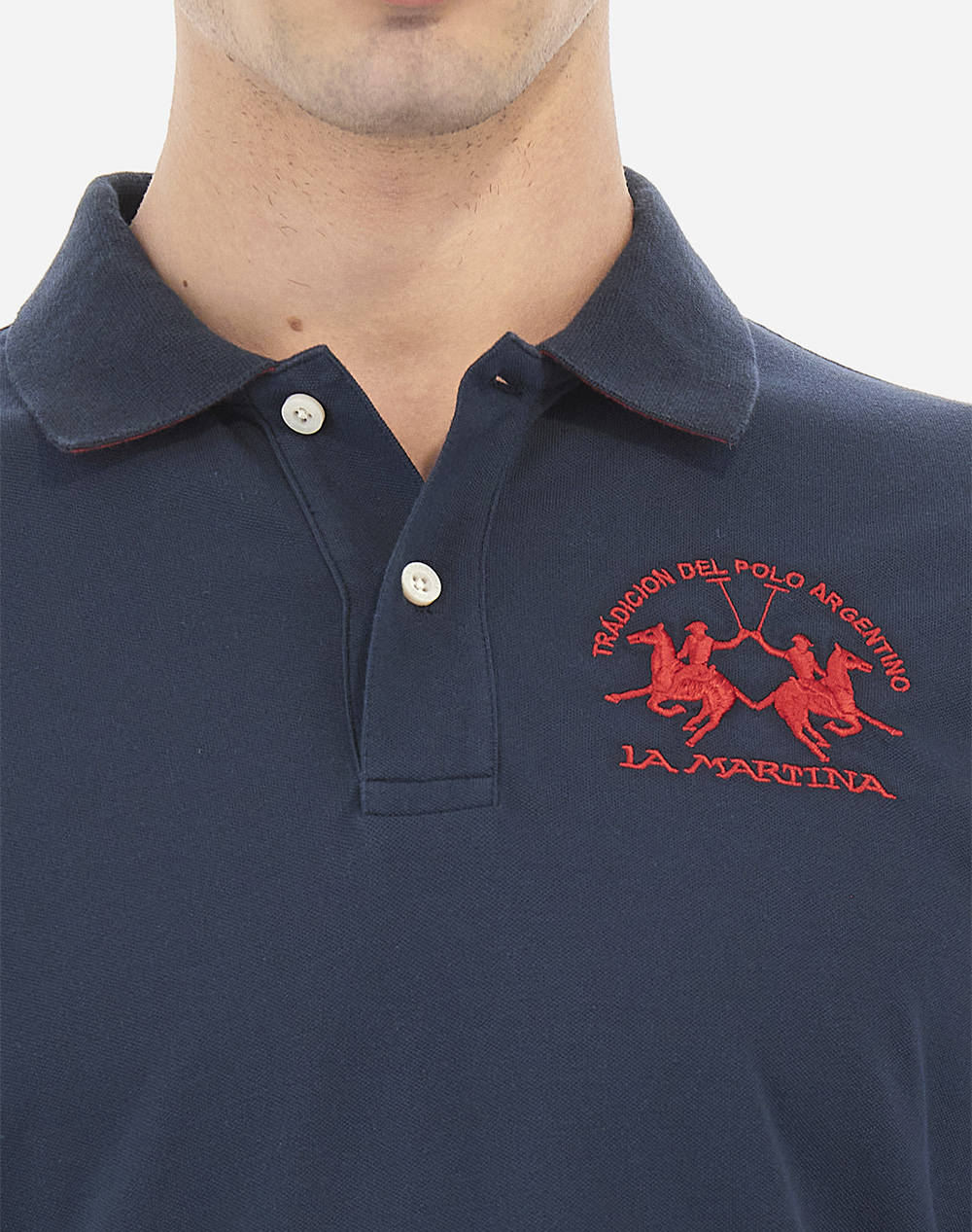 LA MARTINA BLUZA POLO ΜΜ MAN POLO L/S PIQUET STRETCH