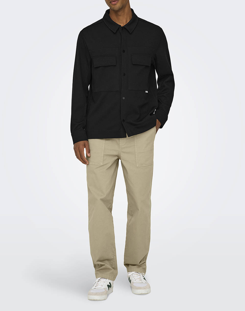 ONLY& SONS ONSJAKE PIQUE JERSEY OVERSHIRT