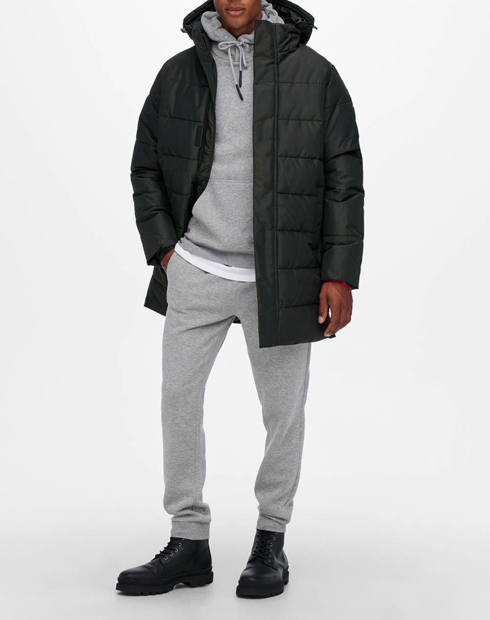 ONLY&SONS ONSCARL LIFE LONG QUILTED COAT OTW NOOS