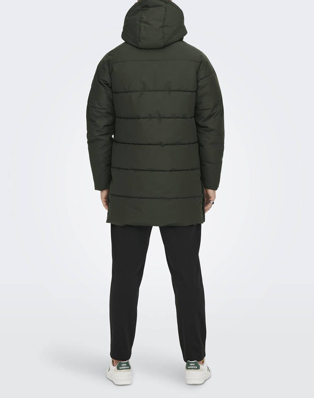 ONLY&SONS ONSCARL LIFE LONG QUILTED COAT OTW NOOS