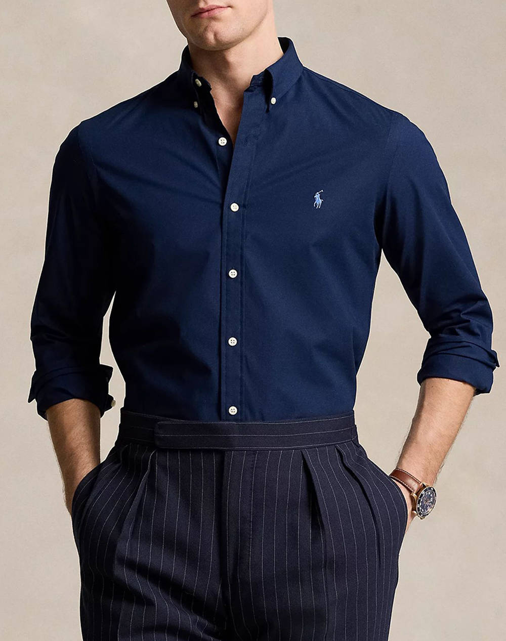 RALPH LAUREN SLBDPPCS-LONG SLEEVE-SPORT SHIRT