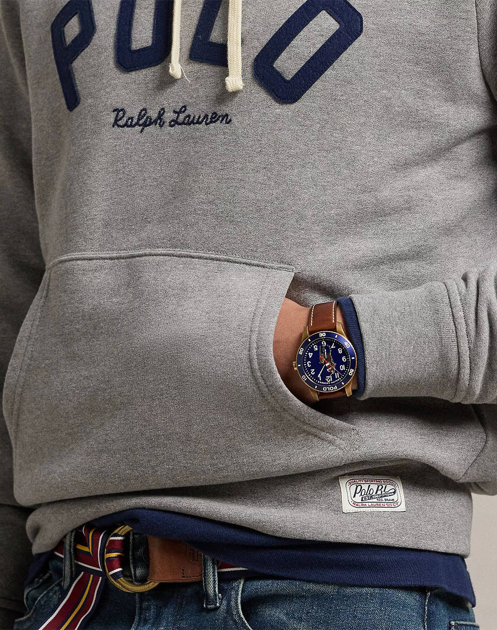 RALPH LAUREN LSPOHOODM2-LONG SLEEVE-SWEATSHIRT