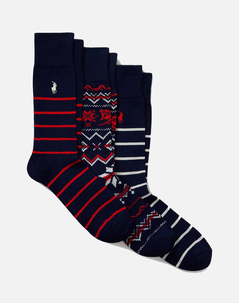 RALPH LAUREN DOWNHILL SKR-CREW SOCK-GIFT BOX