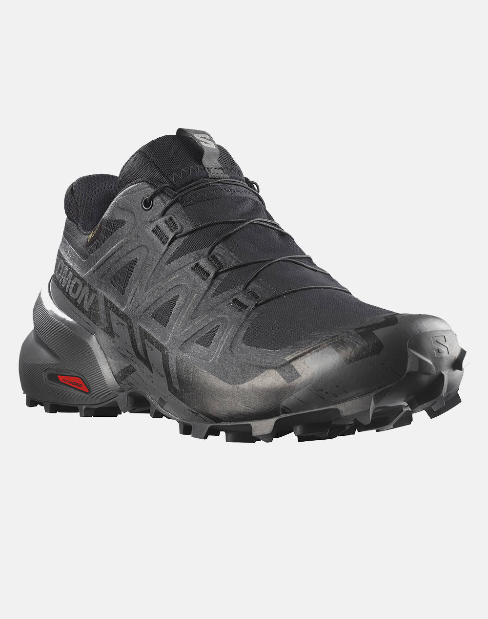 SALOMON TRAIL RUNNING - CROSS SPEEDCROSS 6 GTX BLACK / BLACK / PHANTOM INCALTAMINTE DE BARBATI