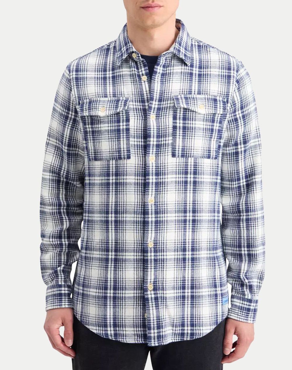 SCOTCH&SODA REGULAR FIT FLANNEL CHECK SHIRT