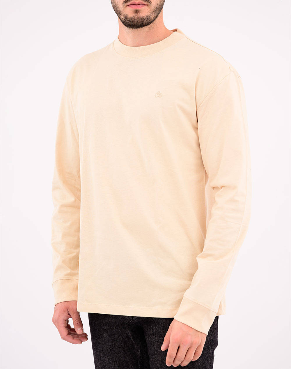 SCOTCH&SODA RELAXED FIT ESSENTIAL LOGO T-SHIRT LS