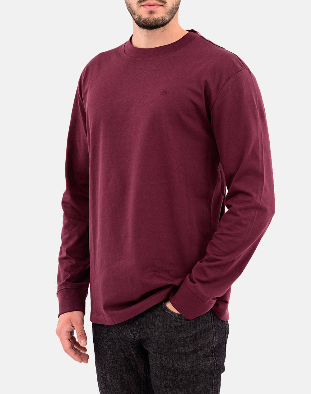 SCOTCH&SODA RELAXED FIT ESSENTIAL LOGO T-SHIRT LS