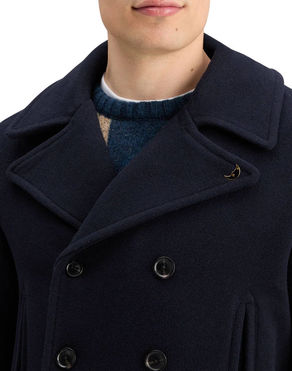 SCOTCH&SODA WOOL BLEND PEACOAT