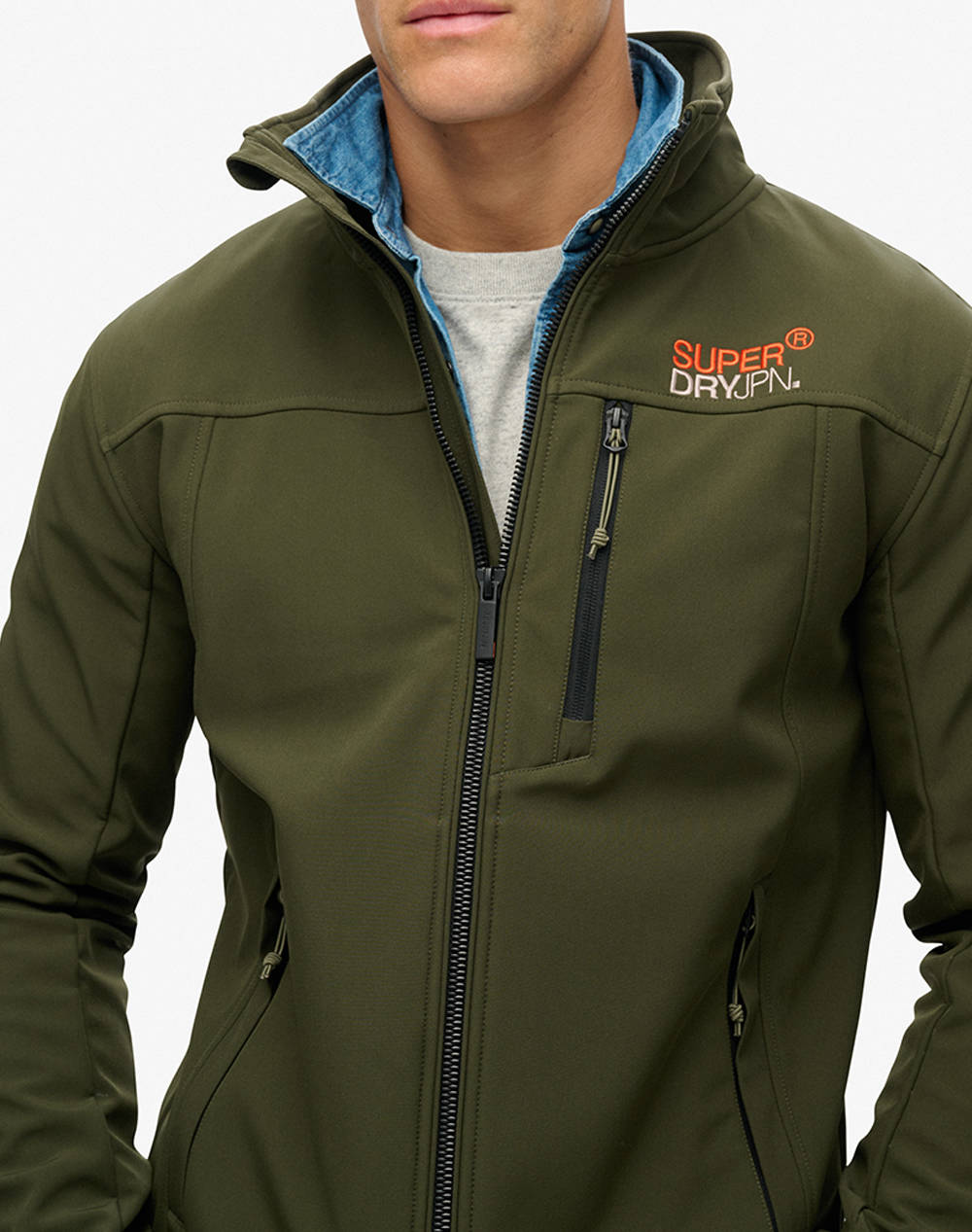 SUPERDRY D2 SDCD SOFTSHELL TREKKER TRACK JACKET GEACA DE BARBATI