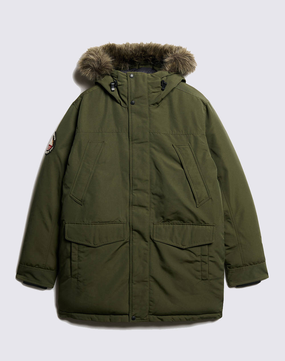 SUPERDRY D3 OVIN EVEREST FAUX FUR PARKA JACKET GEACA DE BARBATI