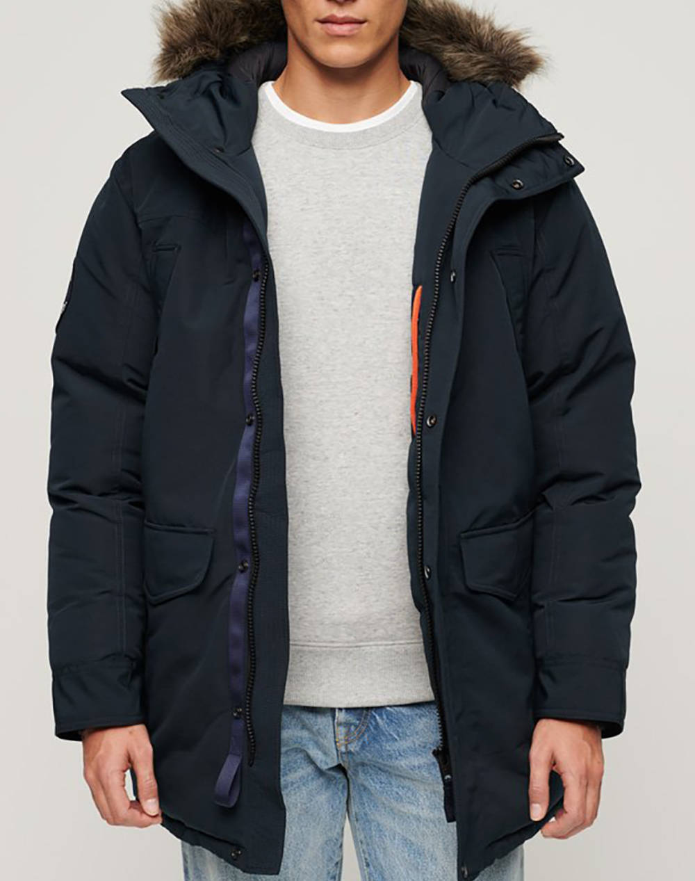 SUPERDRY D3 OVIN EVEREST FAUX FUR PARKA JACKET GEACA DE BARBATI