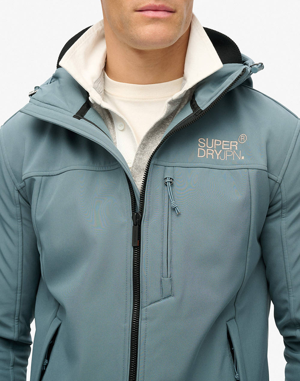 SUPERDRY D2 SDCD HOODED SOFT SHELL TREKKER JKT GEACA DE BARBATI