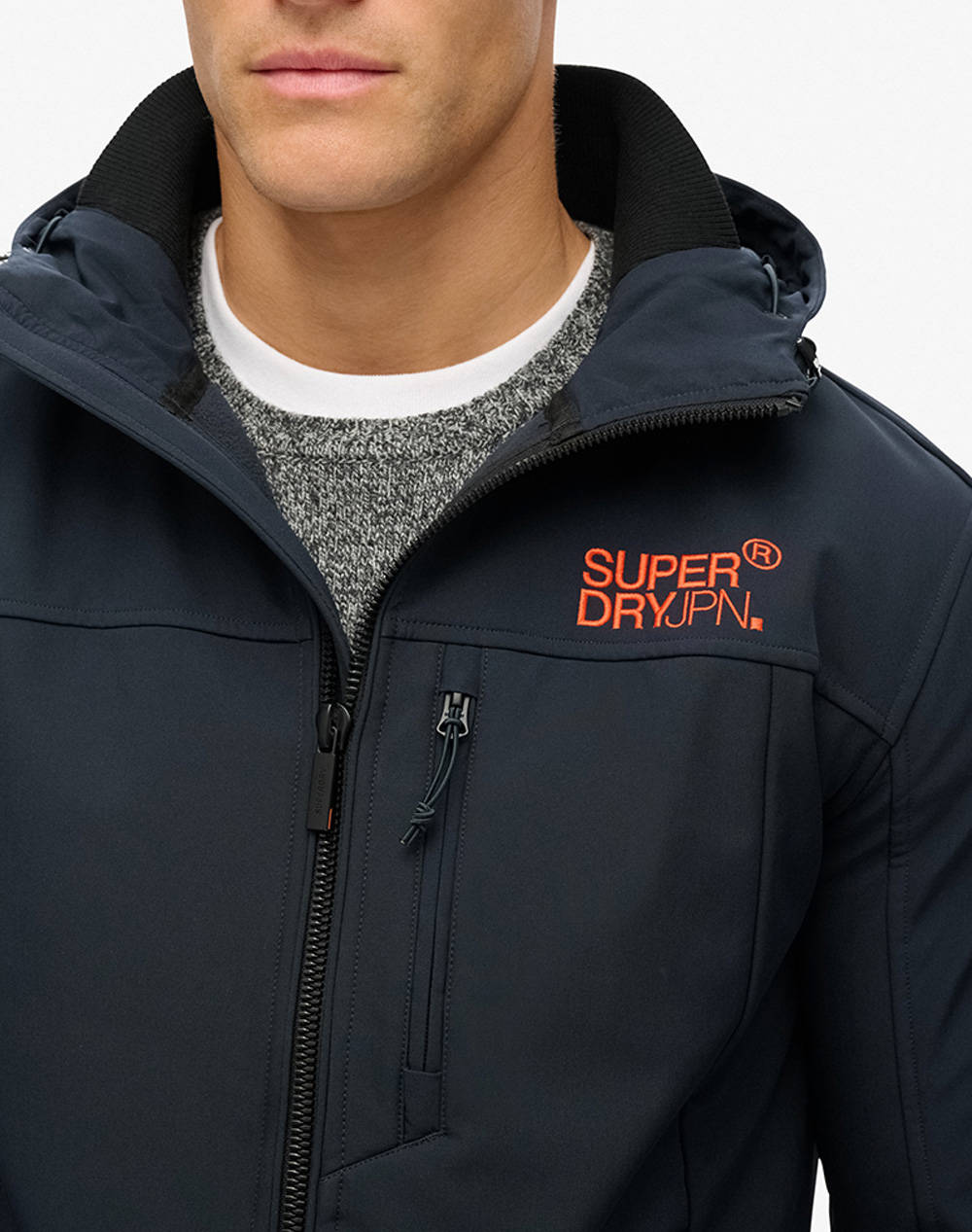 SUPERDRY D2 SDCD HOODED SOFT SHELL TREKKER JKT GEACA DE BARBATI