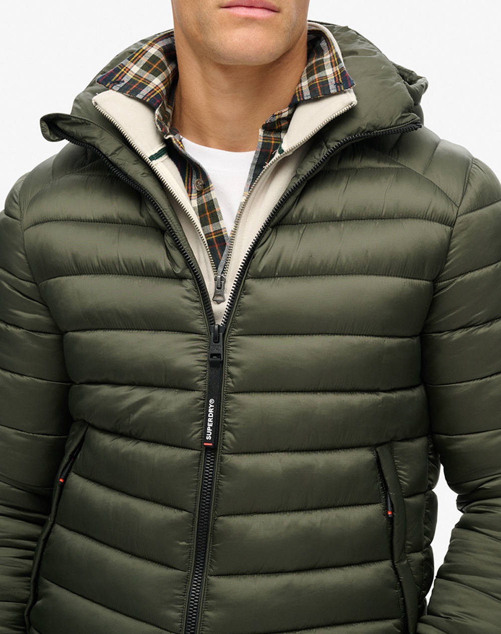 SUPERDRY D3 SDCD HOODED FUJI SPORT PADDED JKT GEACA DE BARBATI