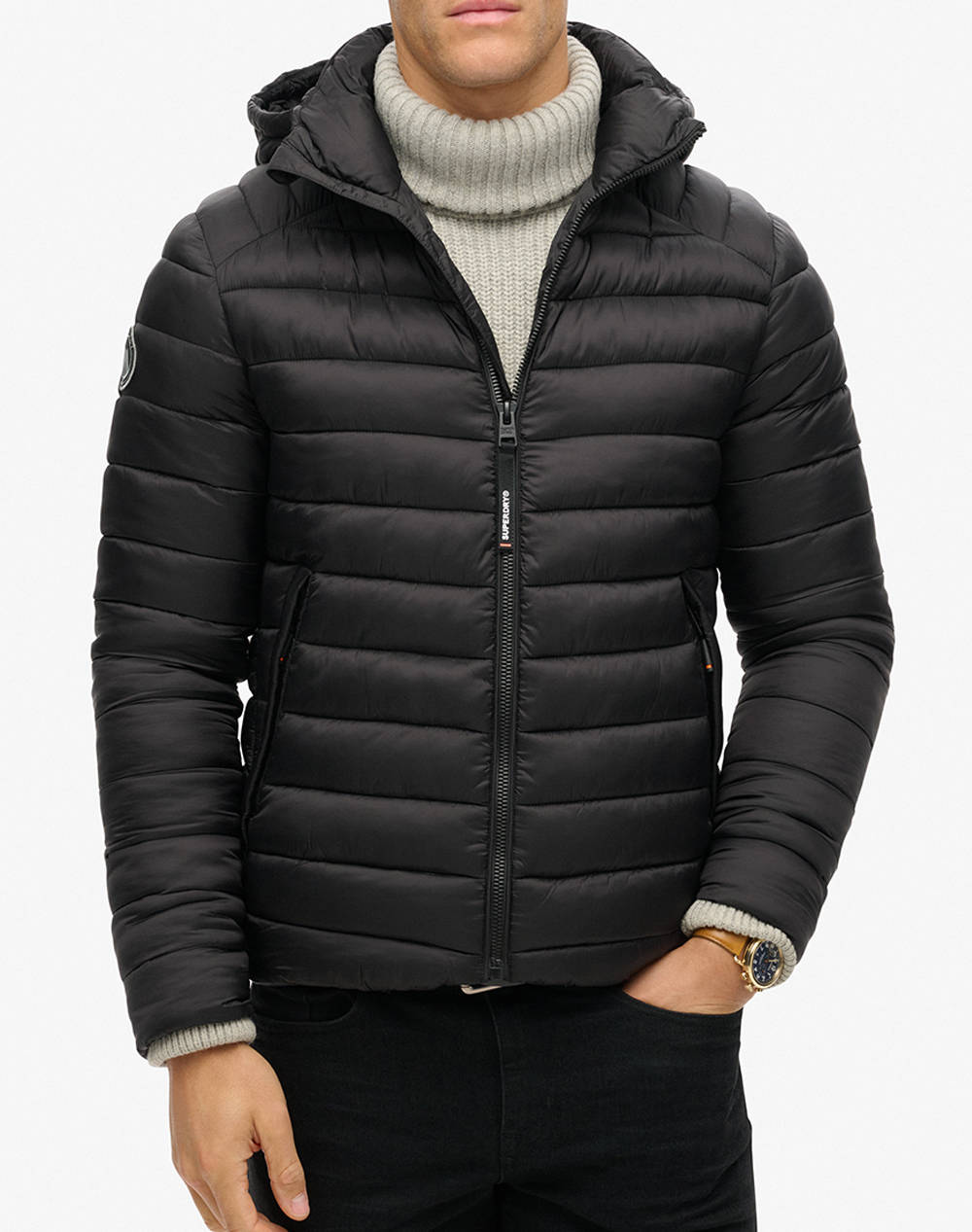 SUPERDRY D3 SDCD HOODED FUJI SPORT PADDED JKT GEACA DE BARBATI