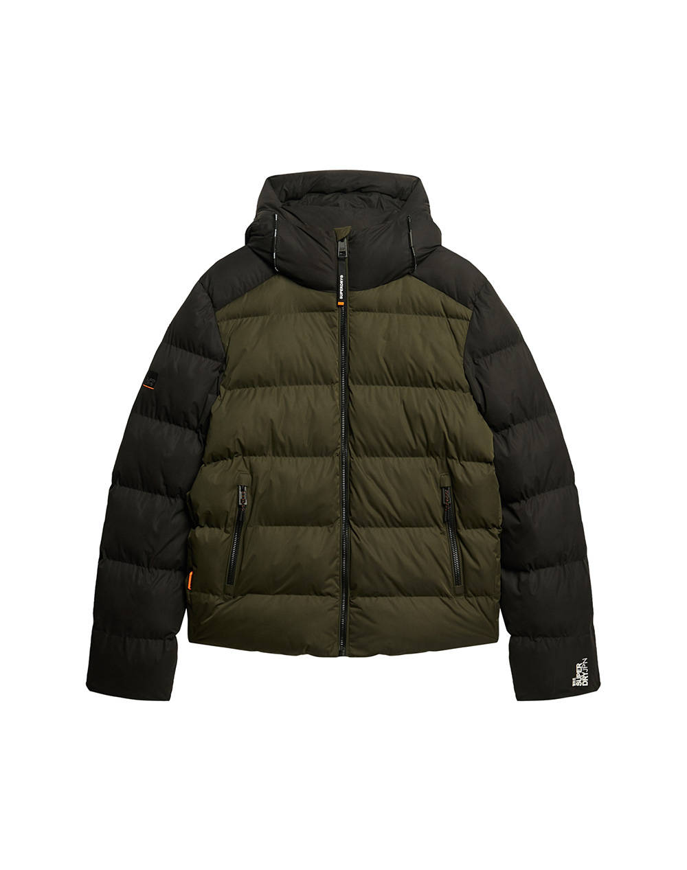 SUPERDRY D3 SDCD HOOD COLOUR BLOCK SPORT PUFFER GEACA DE BARBATI