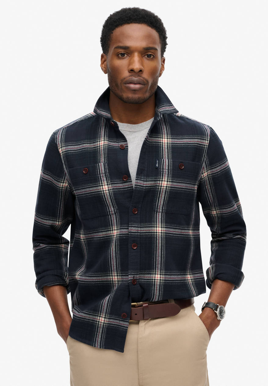 SUPERDRY D2 OVIN VINTAGE CHECK OVERSHIRT CAMASA DE BARBATI