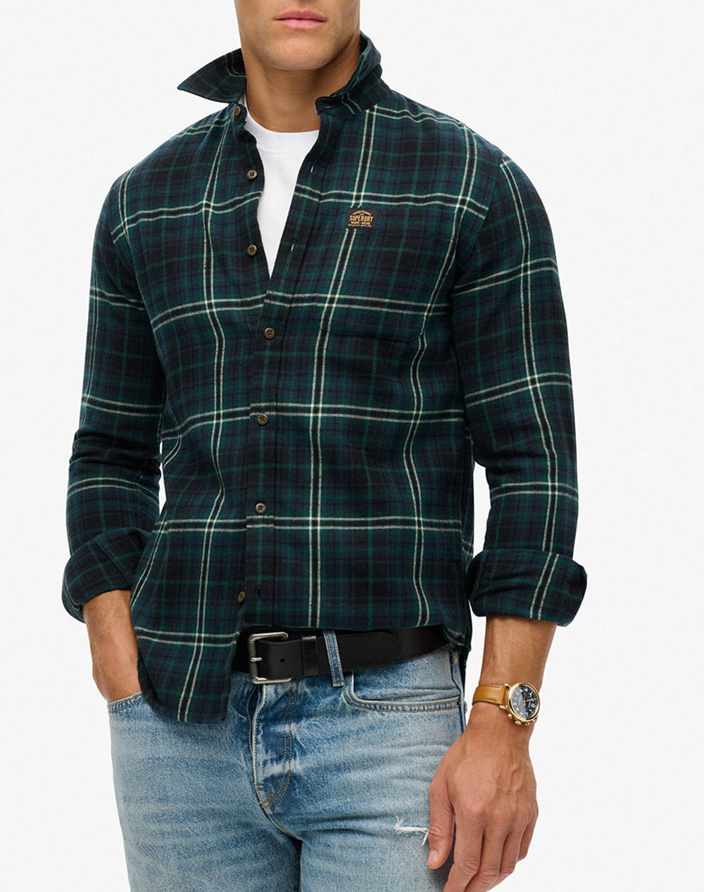 SUPERDRY D2 OVIN L/S COTTON LUMBERJACK SHIRT CAMASA DE BARBATI