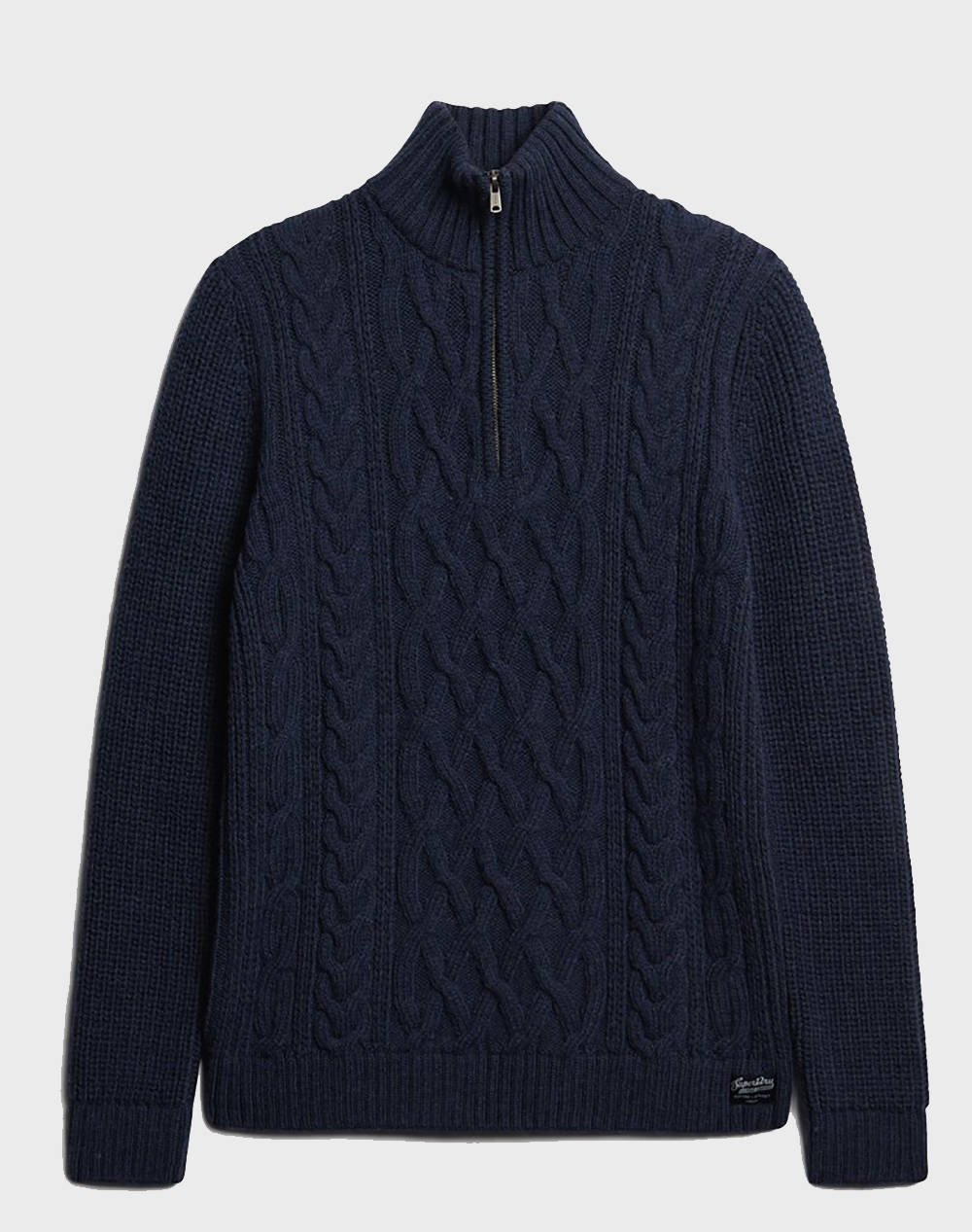 SUPERDRY D1 OVIN JACOB CABLE KNIT HALF ZIP TRICOTAT DE BARBATI