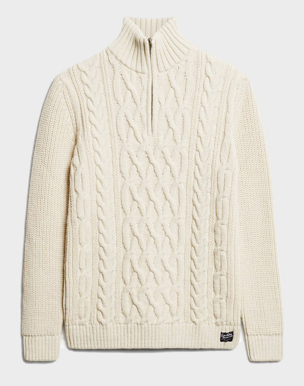 SUPERDRY D1 OVIN JACOB CABLE KNIT HALF ZIP TRICOTAT DE BARBATI