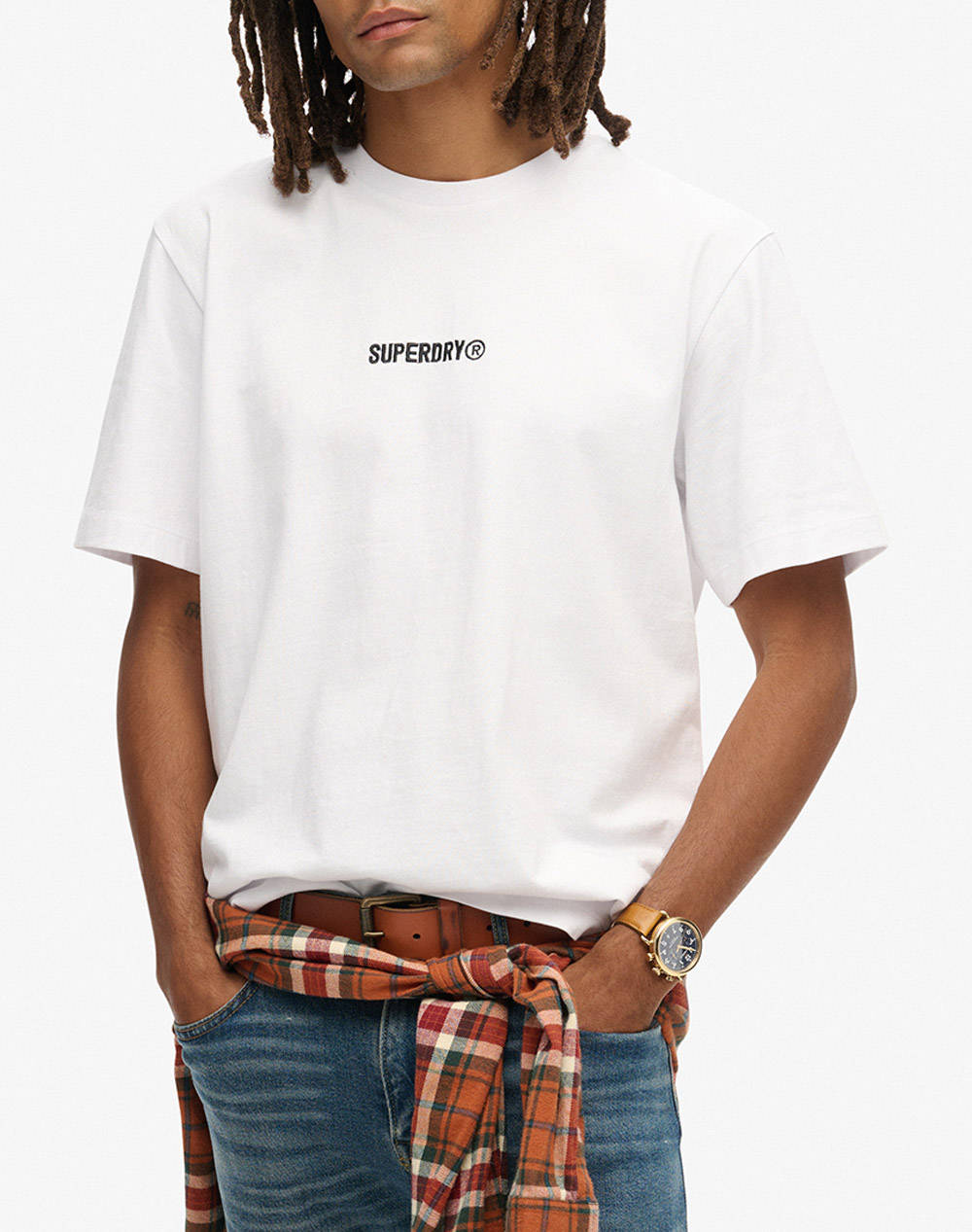 SUPERDRY D2 SDCD MICRO LOGO GRAPHIC LOOSE TEE BLUZA DE BARBATI