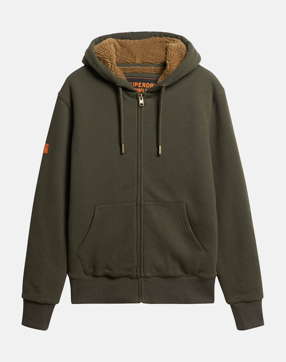 SUPERDRY D2 OVIN BORG LINED ZIPHOOD HANORAC DE BARBATI