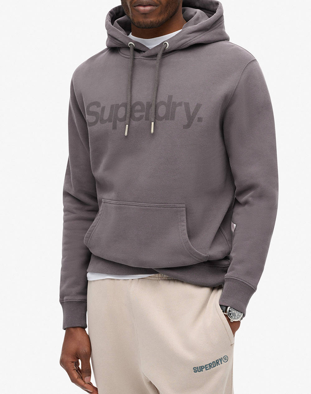 SUPERDRY ADLTS D1 SDCD CORE LOGO CITY LOOSE HOOD HANORAC DE BARBATI