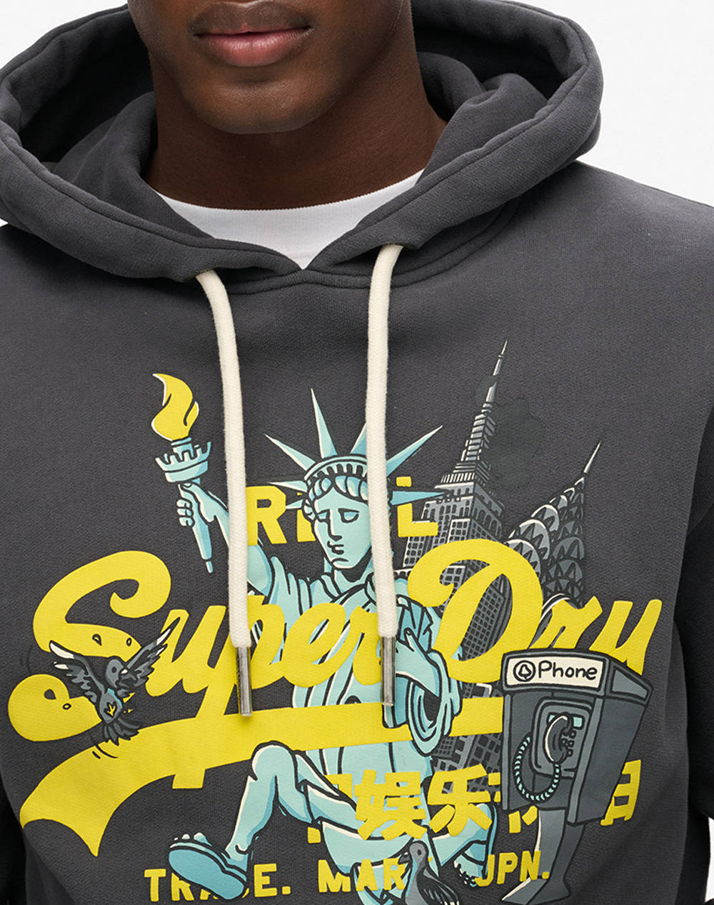 SUPERDRY D1 OVIN NEW YORK VL GRAPHIC HOODIE HANORAC DE BARBATI