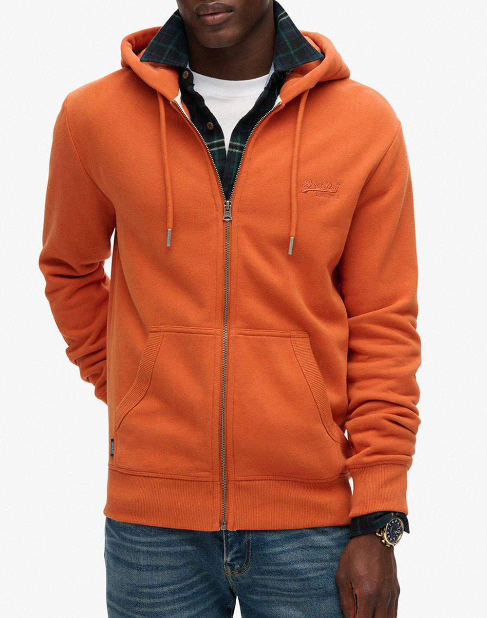 SUPERDRY D2 OVIN ESSENTIAL LOGO ZIP HOODIE HANORAC DE BARBATI