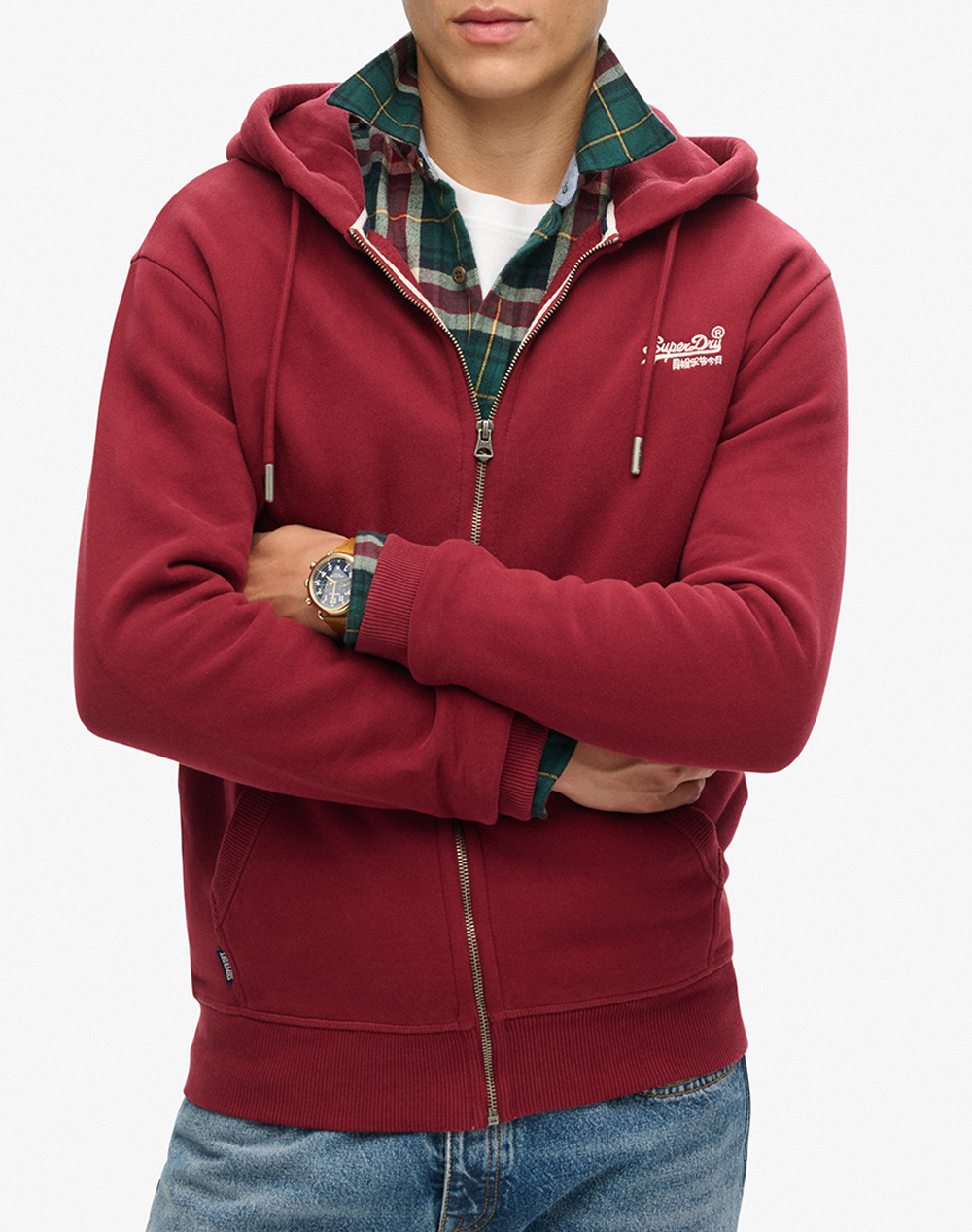 SUPERDRY D2 OVIN ESSENTIAL LOGO ZIP HOODIE HANORAC DE BARBATI