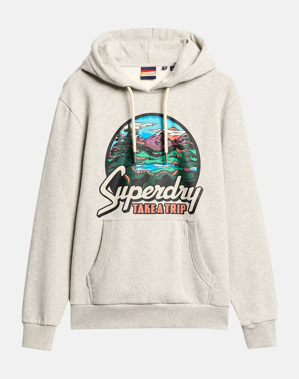 SUPERDRY TRAVEL POSTCARD GRAPHIC HOOD HANORAC DE BARBATI