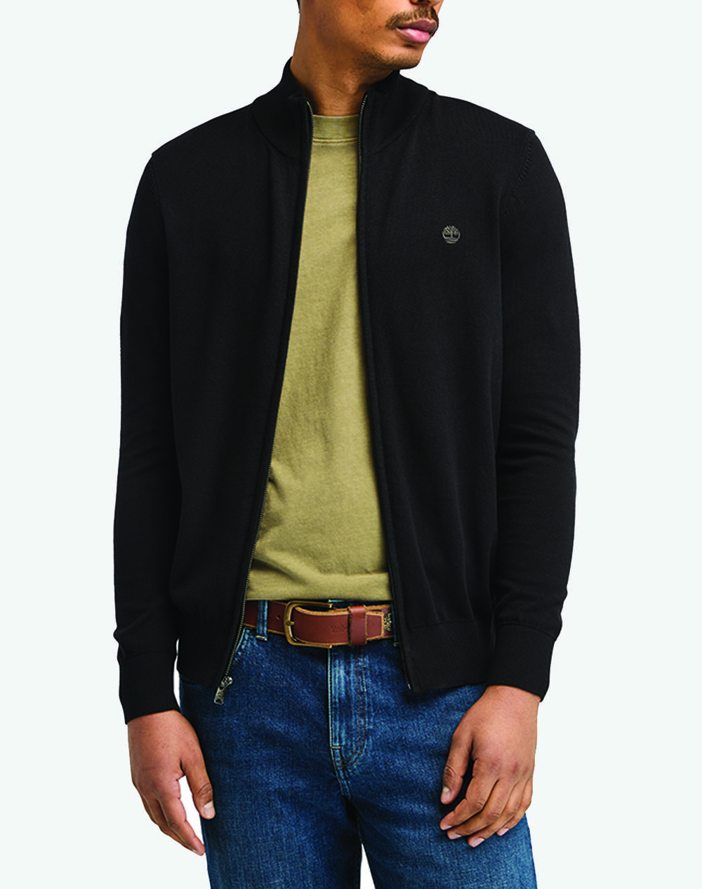 TIMBERLAND Cotton YD Full Zip Sweater