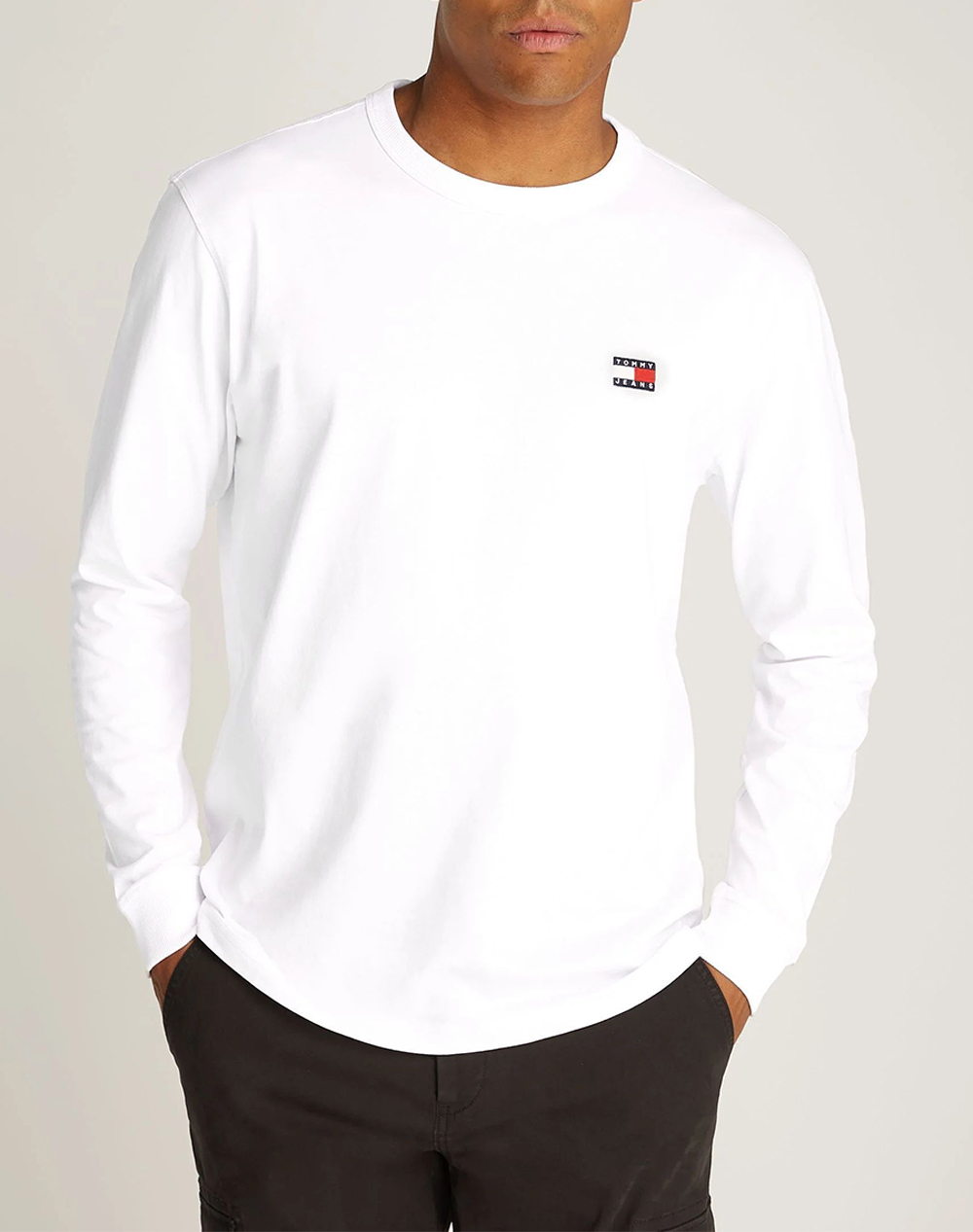 TOMMY JEANS TJM REG BADGE LS TEE