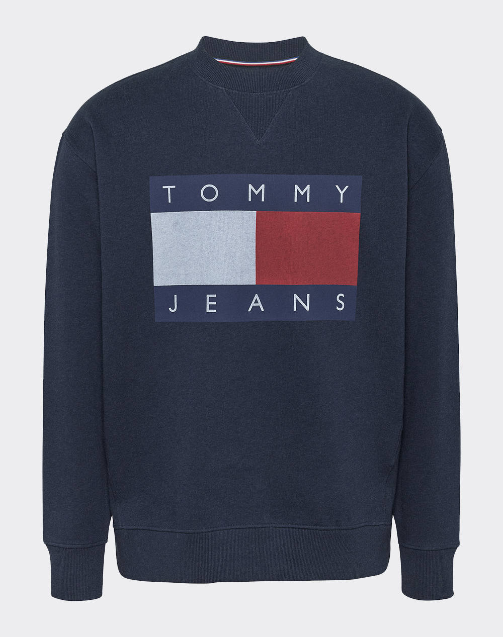 TOMMY JEANS TJM RLX MELANGE FLAG CREW EXT