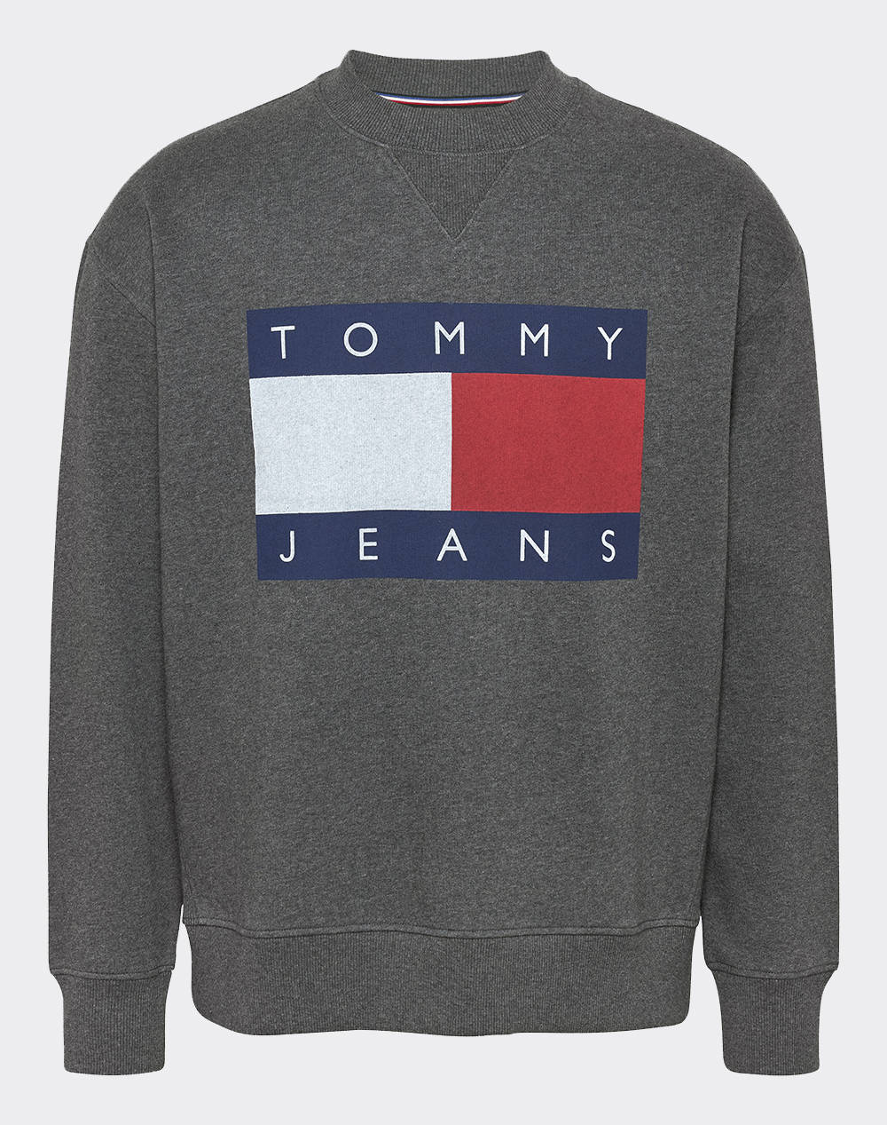 TOMMY JEANS TJM RLX MELANGE FLAG CREW EXT