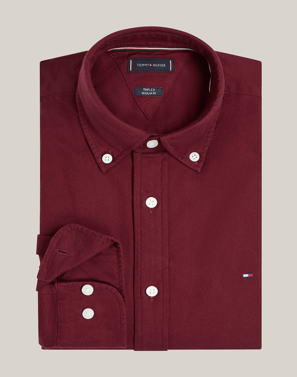 TOMMY HILFIGER FLEX BRUSHED SOLID RF SHIRT