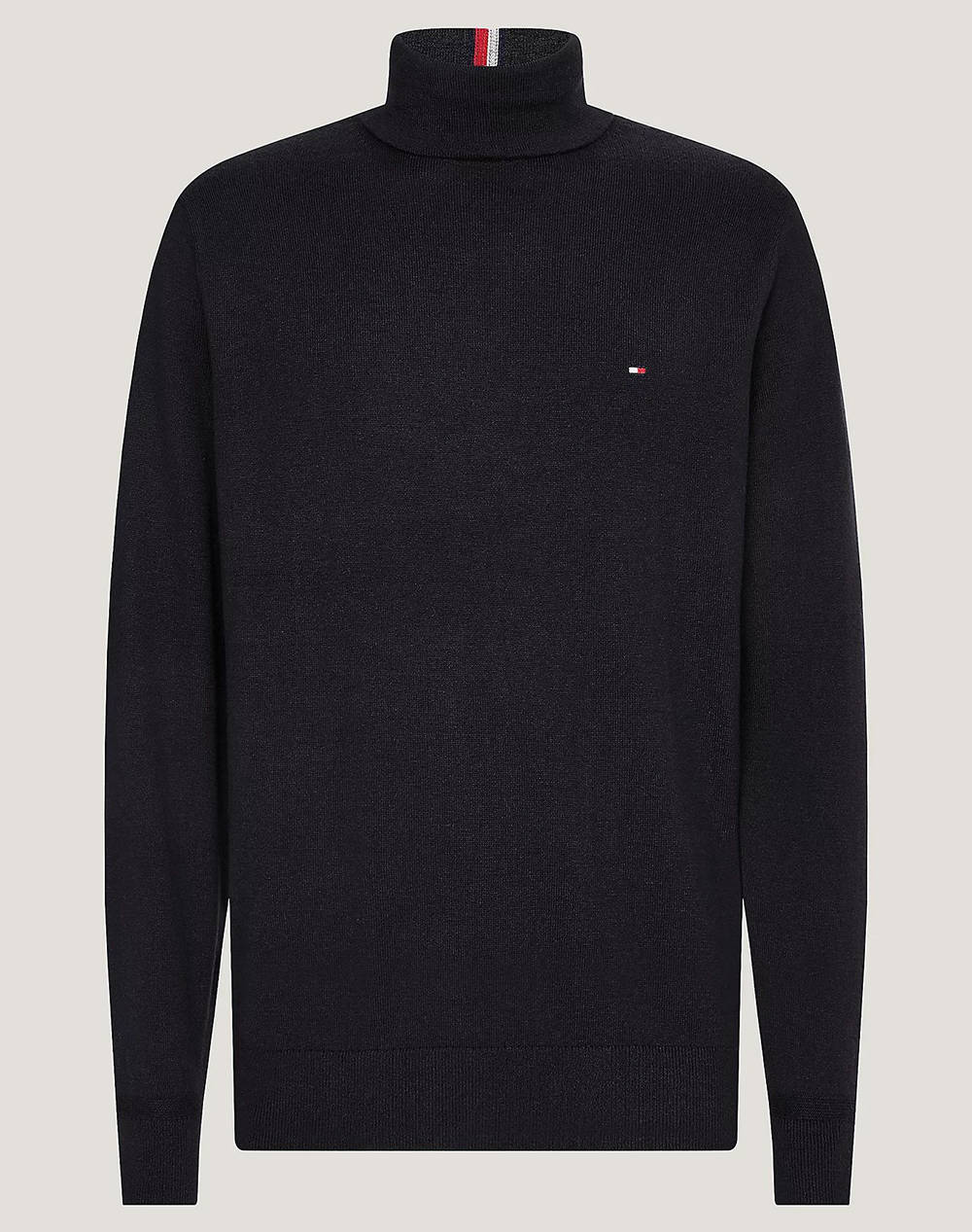 TOMMY HILFIGER PIMA ORG CTN CASHMERE ROLL NECK